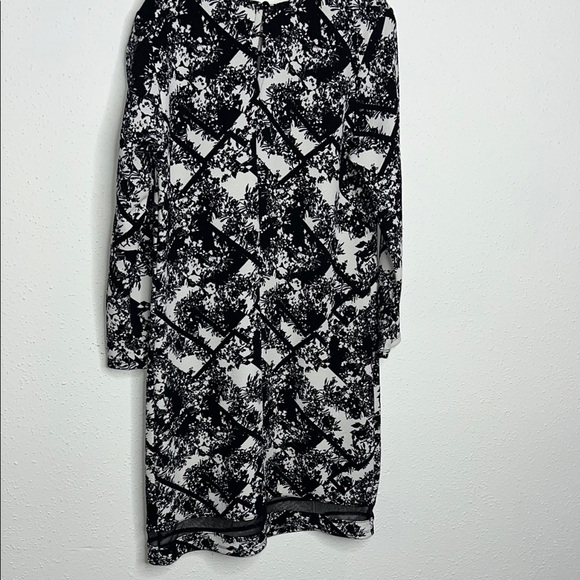 Xhilaration Black and White Cowl Neck Sheath Midi Dress - Picture 9 of 9